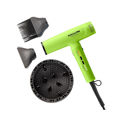 BaBylissPRO Nano Titanium Neon Yellow Light Ionic High-Speed Dryer (BNTC9200NY)