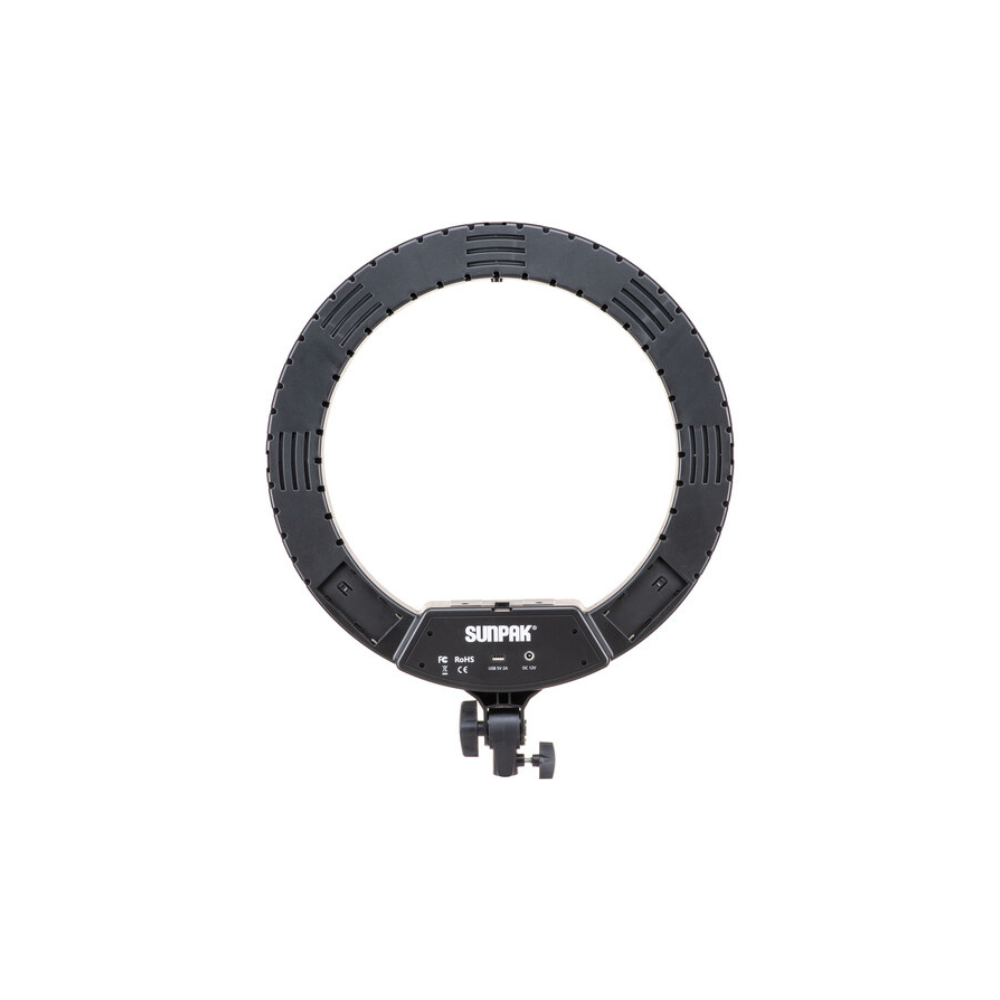 Sunpak Premium Series Bi-Color Ring Light Kit with BOYA Microphone (18")