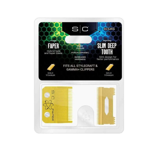 StyleCraft S|C Replacement Faper Blade Gold Set SC525G