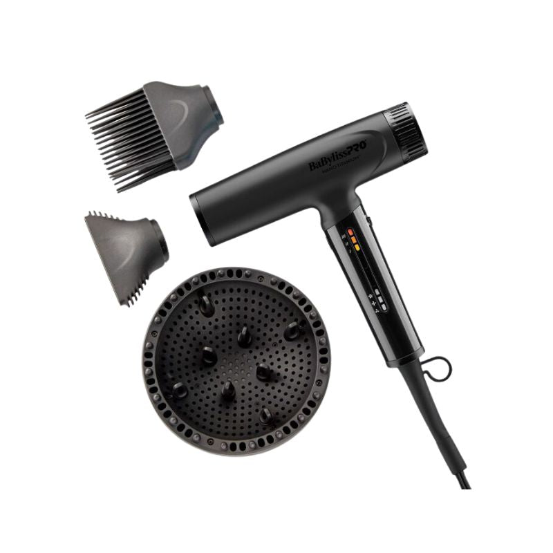 BaBylissPRO® Nano Titanium™ Matte Black Light Ionic High-Speed Dryer