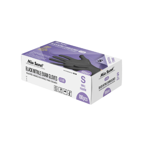 Mia Secret Nitrile Black Glove