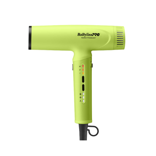 BaBylissPRO Nano Titanium Neon Yellow Light Ionic High-Speed Dryer (BNTC9200NY)