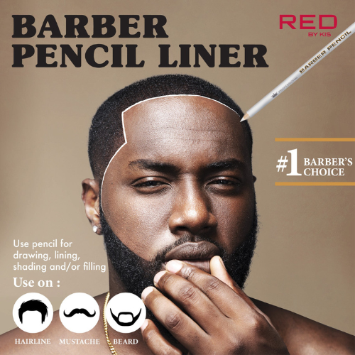 RED by Kiss Barber Pencil Hairline Edge Liner Set With Built-In Sharpener
