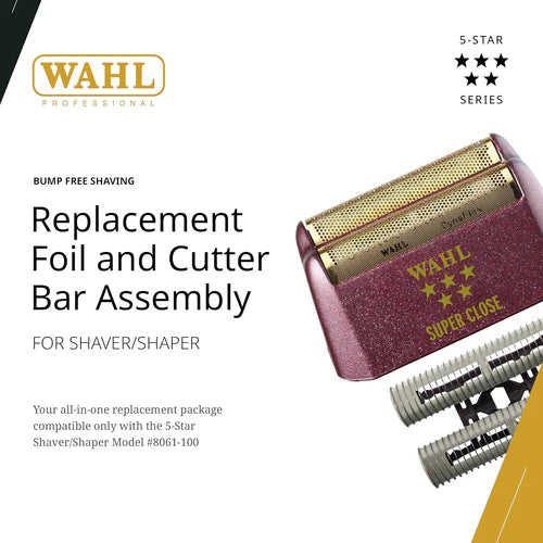 Wahl 5 Star Shaver Replacement Foil Cutter Burgundy