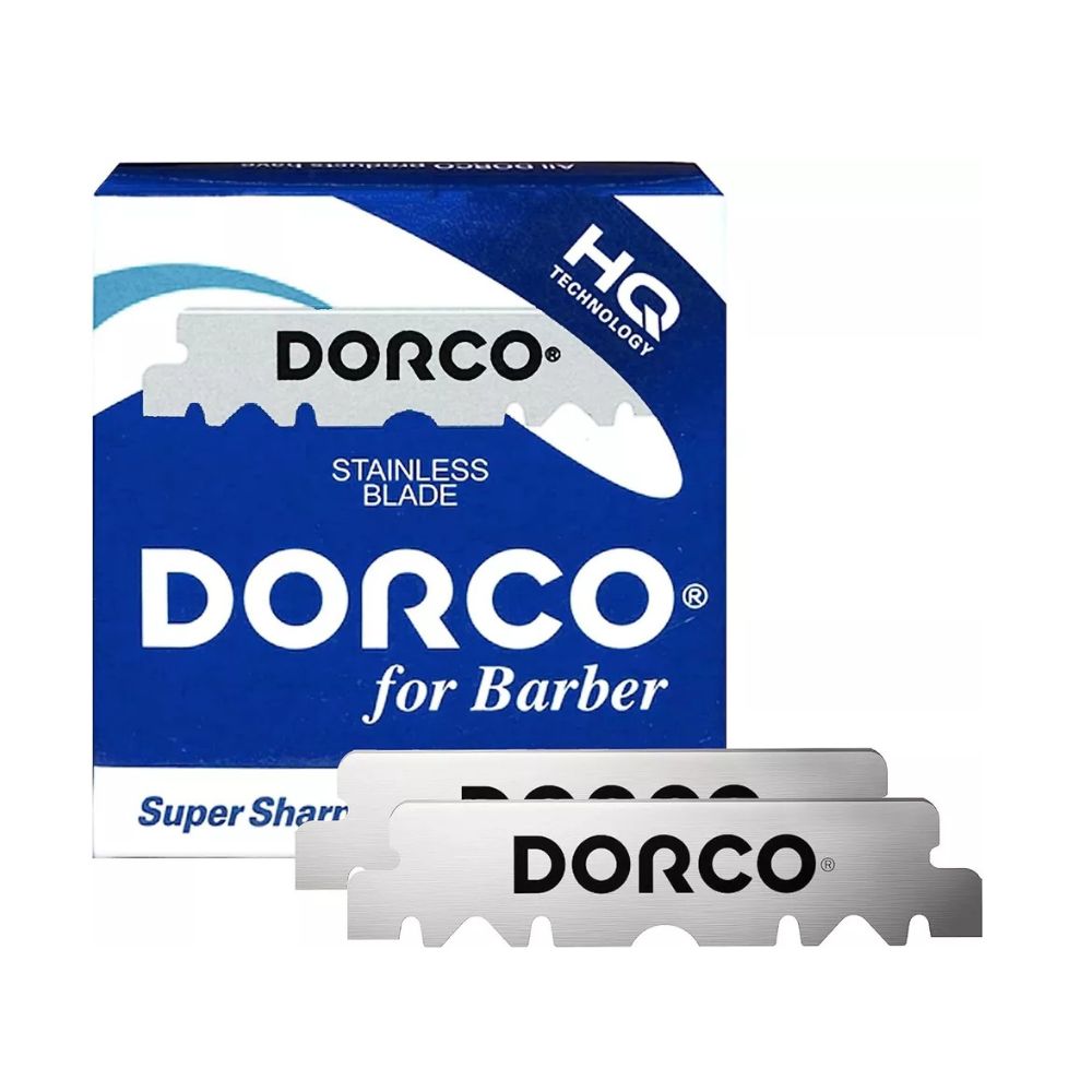 Dorco Stainless Steel Single Edge Razor Blades 100ct - Blue