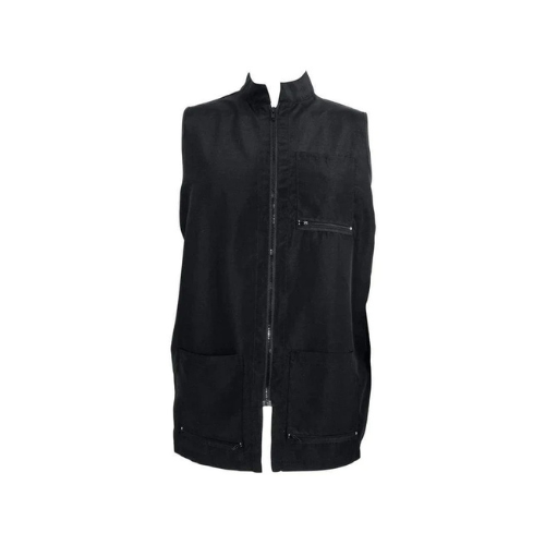 Vincent China Collar Vest Black VT2352
