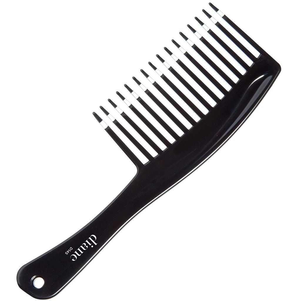 Diane Tall Tooth Detangle Comb 8-3/4" - Black D145