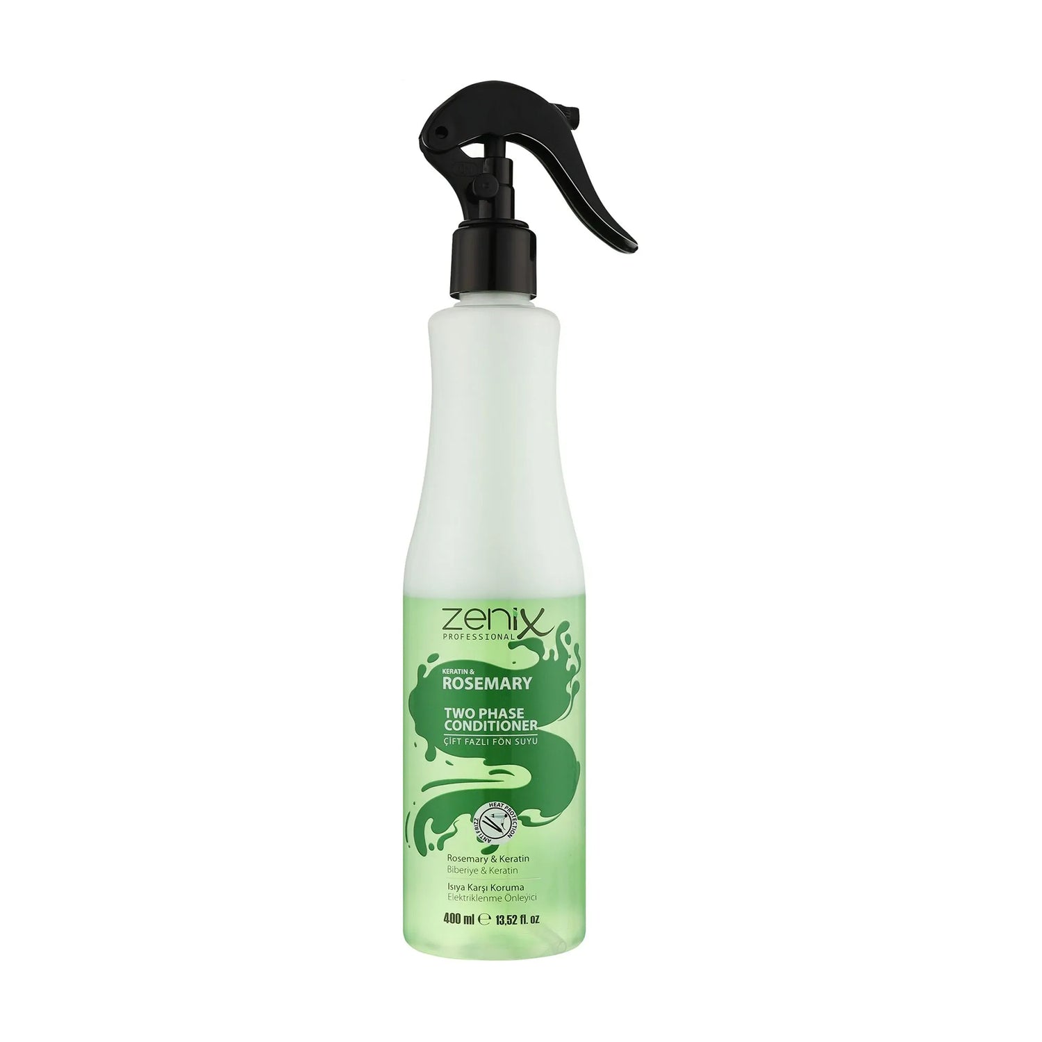 Zenix Professional Keratin & Rosemary Two Phase Leave-In Conditioner Spray 400ml