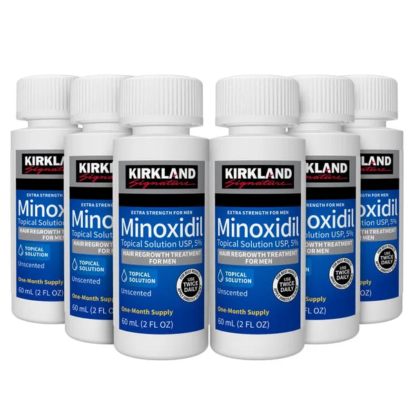 Kirkland Signature Minoxidil 5% Hair Regrowth Treatment for Men – 6 Month Supply